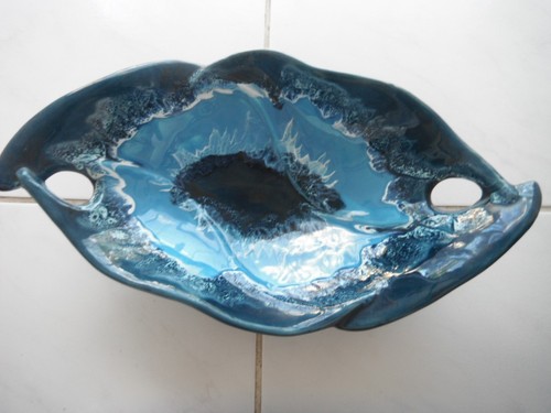 Coupe fruits en faience - coupe,
