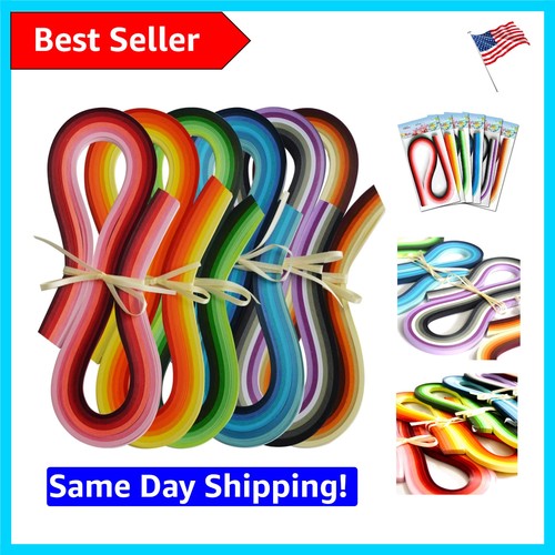 720 piece multi color quilling - 720-piece, multi-color