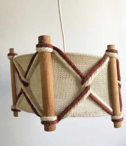 Lustre suspension bois - suspension, en