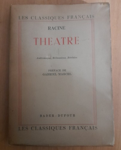 Racine théâtre tome ii - racine,,