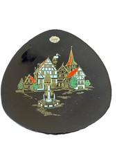 Longwy Assiette en Emaux de Longwy , Grand Feu 🔥 « L’Alsace »