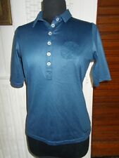 Polo de golf polyester bleu