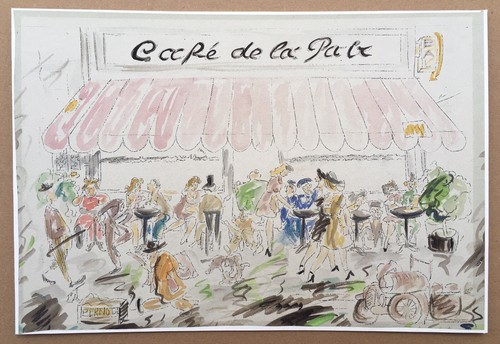 Lithographie art déco - lithographie,