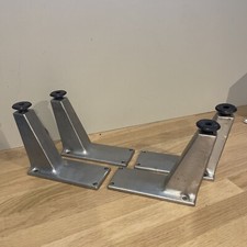 Lot 4 Pieds En Aluminium Compas Vintage Bureau Loft