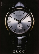 Publicité Papier - Montre Gucci De 2002