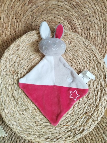 Doudou plat siplec lapin - siplec, blanc