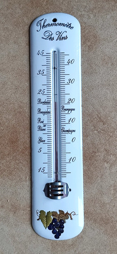 Ancien thermomètre émaillé