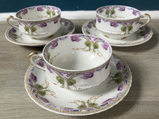 Rare 3 Tasses Art nouveau