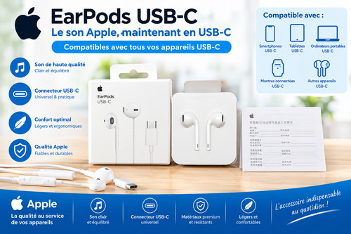 écouteurs earpods apple - Écouteurs,