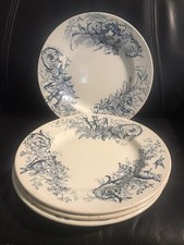 LUNÉVILLE K&G RARE 6 ASSIETTES PLATES DÉCOR CHASSE LOT 2