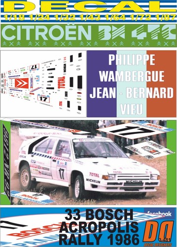 Decal citroen 4tc - decal,