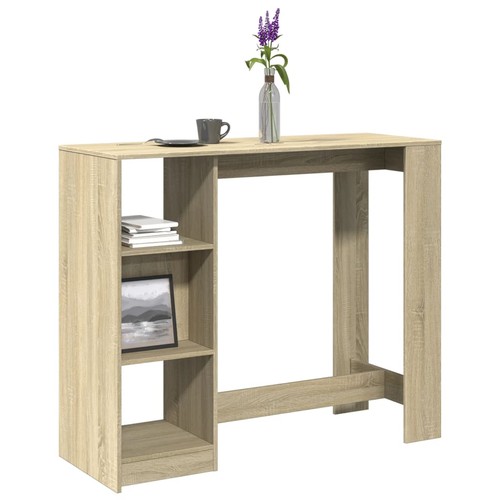 Table bar avec étagères - table,