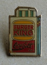Pin's Burger KIng Coca-Cola Coke Sac Emballage