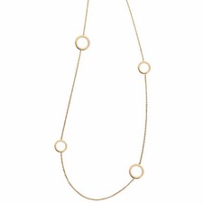 Collier sautoir "cercles" 80