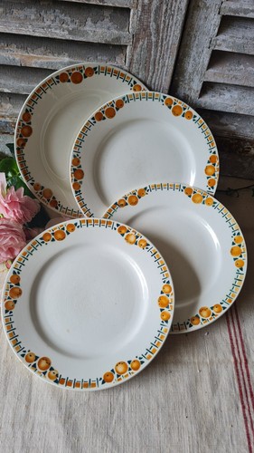 Anciennes assiettes plates - anciennes,