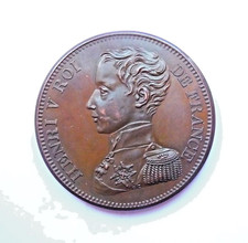 HENRI V module de 5 francs pour l'avènement 1830