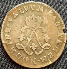 Quatre  sol au 2 L 1692 N (Montpellier) LOUIS XIV   ARGENT
