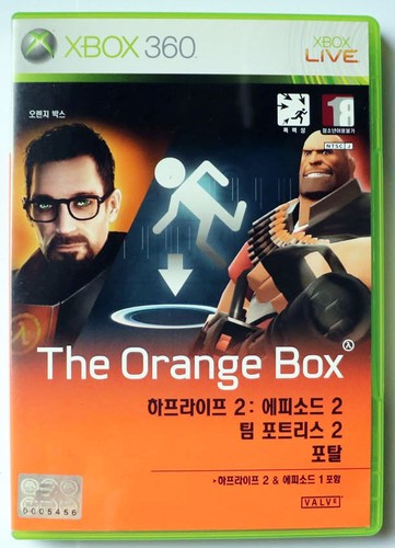 The orange box xbox - box,