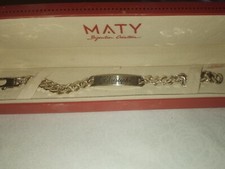 Gourmette argent homme prénom Christophe neuf