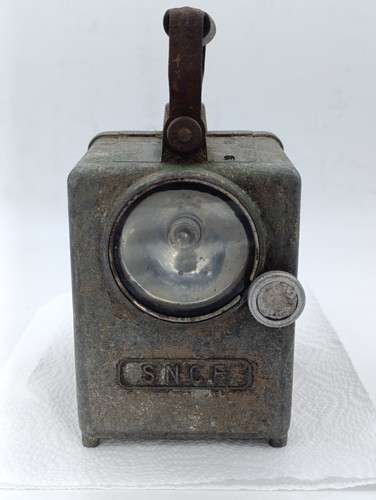 Ancienne lampe lanterne sncf - ancienne,