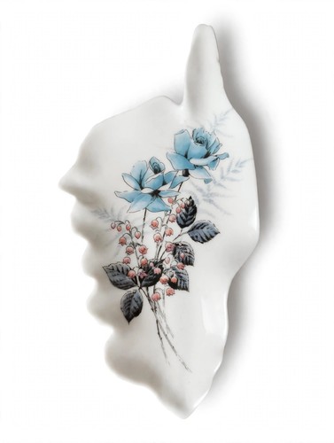 Vide poche feuille porcelaine - vide,