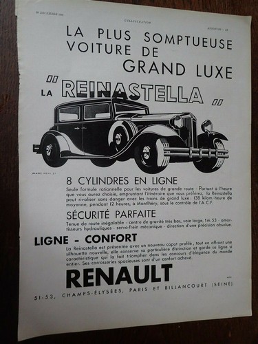 Renault reinastella grand luxe - reinastella,