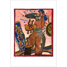 TOBIASSE Théo - Lithographie originale "Cantique des cantiques 06" 51x35cm