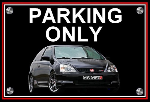 Plaque parking only honda - parking,