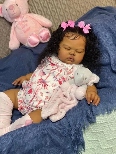 Black girl reborn baby dolls - girl,