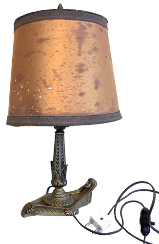 Ancienne lampe table bronze - de,