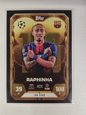 CARTE TOPPS UEFA CHAMPIONS LEAGUE 2025-26 RAPHINHA #467 100 CLUB FC BARCELONA 