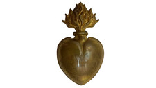 Ancien Ex Voto Pendentif Coeur De Marie. 