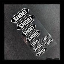 Autocollants réfléchissants Noir pour Casque MOTO SHOEI NEUF