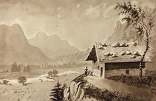 DESSIN LAVIS XIXEME CHALET