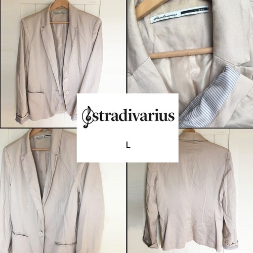 Veste beige stradivarius - beige, l
