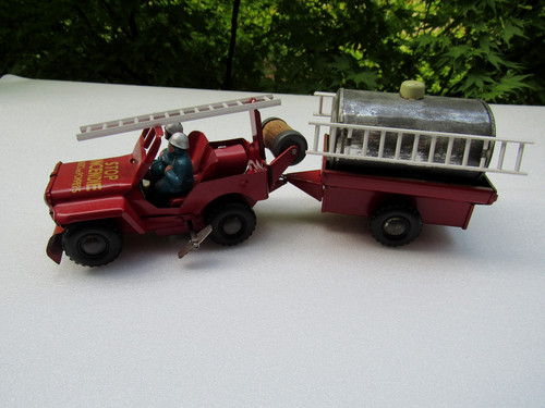 Ancien jouet jeep - jouet, +