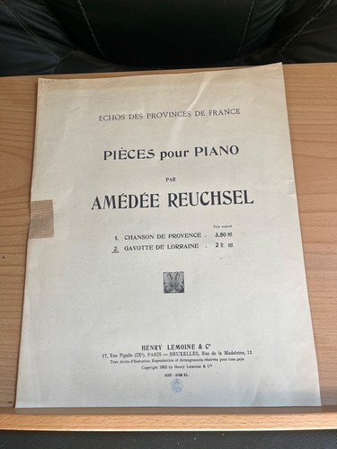 Amédée reuchsel gavotte - gavotte, de