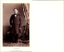 CDV Joseph Simon, homme politique, député de la Loire Inférieure, circa 1860 Vin