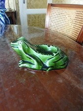 Ancien Cendrier Publicitaire Heritier Guyot Dijon Grenouille Céramique Art Deco 