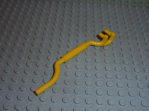Lego yellow exhaust pipe twin - exhaust,