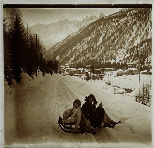 France mère enfant luge - france,