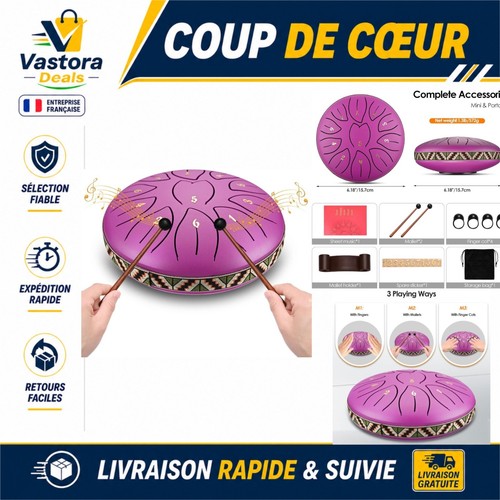 Tambour langue acier 6 - tambour,