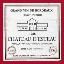 90 01 Etiquette BORDEAUX