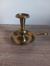 Bougeoir ancien en laiton avec