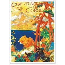 Affiche ancienne circuit