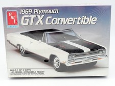 AMT ERTL 1/25 MAQUETTE 1969 PLYMOUTH GTX CONVERTIBLE #6428 NEUF SOUS BLISTER