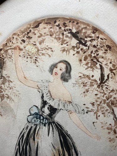 Aquarelle numérotée signée