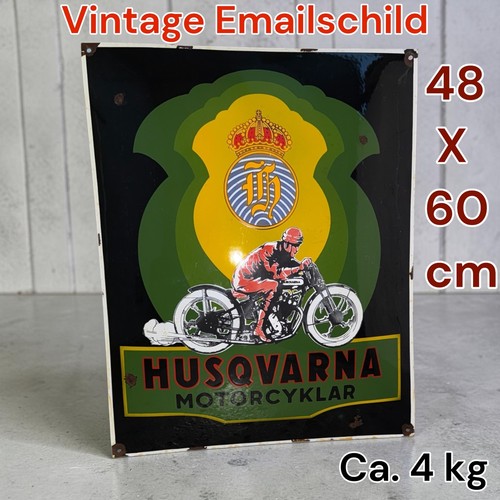 Vintage husqvarna emaille - vintage,