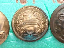 BOUTON UNIFORME MILITAIRE ANCIEN ARMÉE: COURONNE DE LAURIER D:17mm / BUTTON ARMY