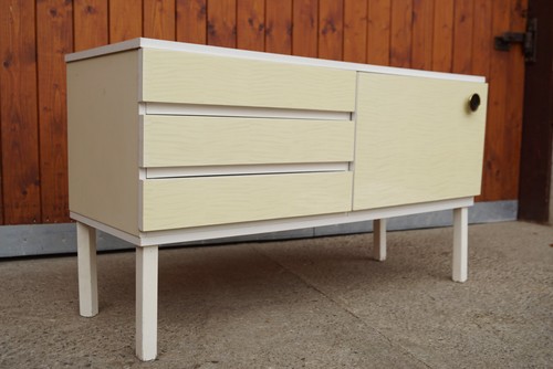 Buffet bas vintage blanc - vintage,
